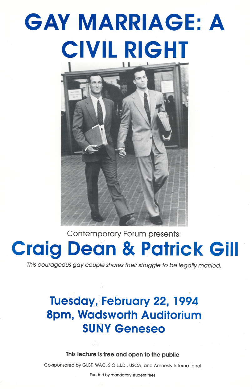 Craig Dean and Patrick Gill poster.