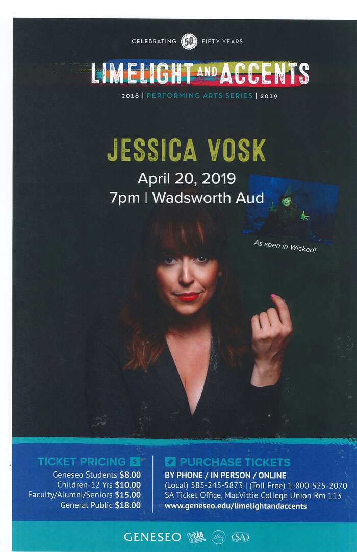 Jessica Vosk poster.