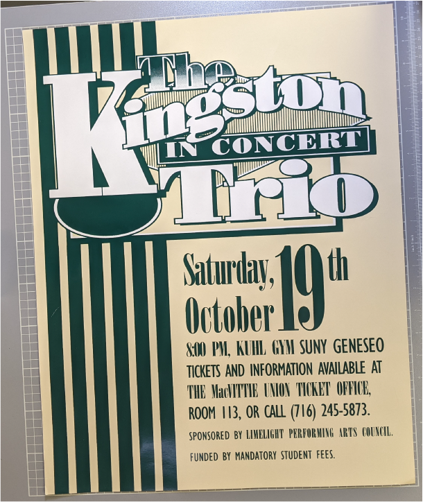The Kingston Trio poster.